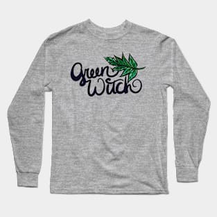 Green Witch Fern Magic Long Sleeve T-Shirt